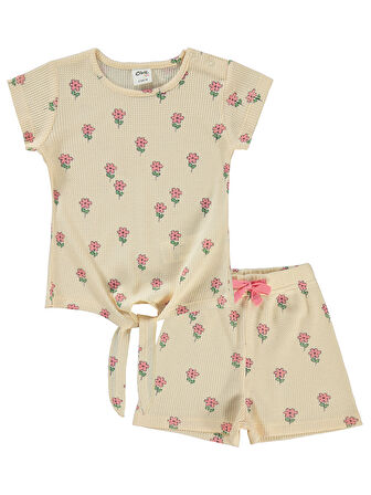 Civil Baby Kız Bebek Şortlu Takım 6-18 Ay FilDişi