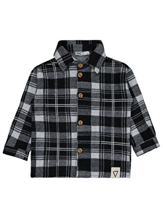 Civil Boys Ekoseli 2-5 Yaş Gömlek - Siyah4-5 Yaş