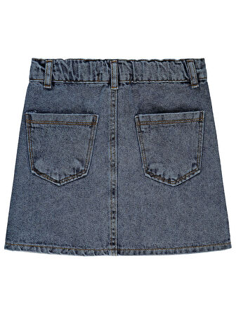 Civil Girls Kız Çocuk Etek 6-9 Yaş Mavi