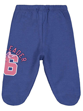 Civil Baby  96 Baskılı 1-9 Ay Tek Alt Bebe - Mavi 3-6 Ay