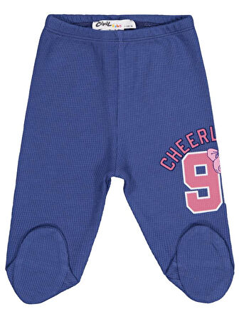 Civil Baby  96 Baskılı 1-9 Ay Tek Alt Bebe - Mavi 9-12 Ay