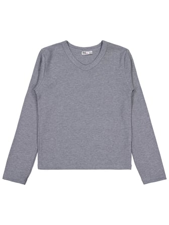 Civil Girls V Yaka 10-13 Yaş Sweatshirt - Gri