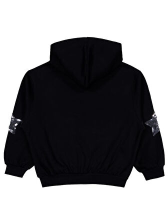 Civil Girls Coming Baskılı 10-13 Yaş Sweatshirt - Siyah 13-14 Yaş