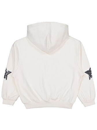 Civil Girls Coming Baskılı 10-13 Yaş Sweatshirt - Ekru 11-12 Yaş