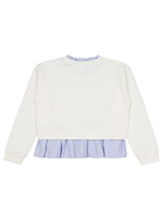 Civil Girls Fabulous Baskılı 10-13 Yaş Sweatshirt - Ekru 13-14 Yaş