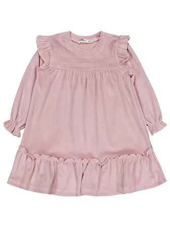 Civil Girls 2-5 Yaş Elbise - Pembe 5-6 Yaş