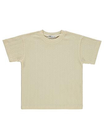 Civil Boys Erkek Çocuk Tişört 6-9 Yaş Bej