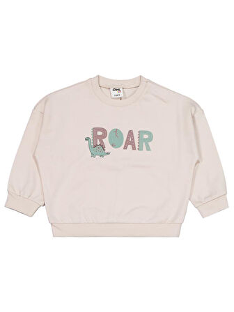 Civil Baby Dinozor Baskılı 6-18 Ay Takım - Bej 18-24 Ay