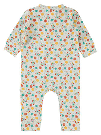 Civil Baby Erkek Bebek Patiksiz Tulum 3-18 Ay Ekru