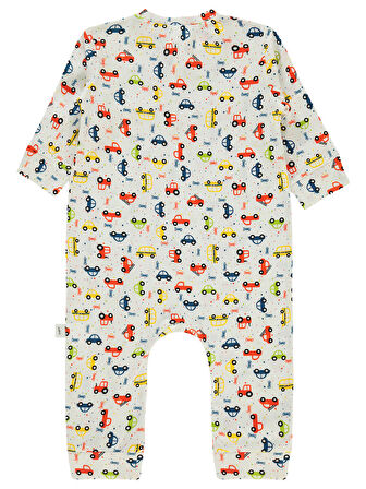 Civil Baby Erkek Bebek Patiksiz Tulum 3-18 Ay Ekru