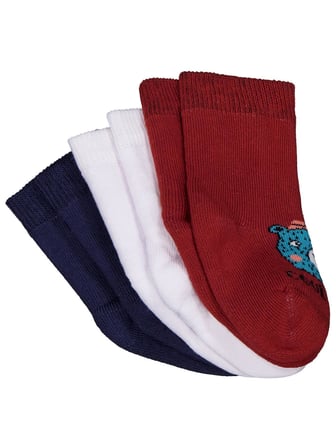 Civil Baby Animal Havlu 6- 3'lü Bebek Erk Çorap Set - Standart