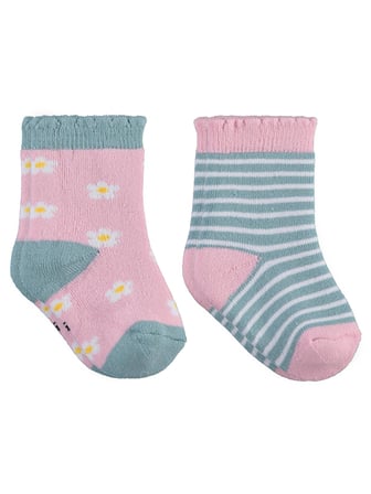 Civil Baby Flower Havlu 6- 2'li Bebek Kız Çorap Set - Standart