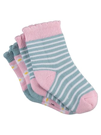 Civil Baby Flower Havlu 6- 2'li Bebek Kız Çorap Set - Standart