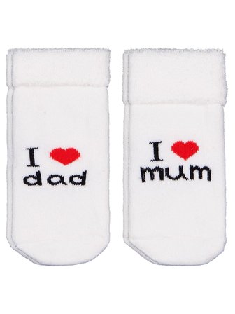 Civil Baby I Dad Kıvrık Havlu 6-18 Ay 2'li Bebek Kız Çorap Set - Standart