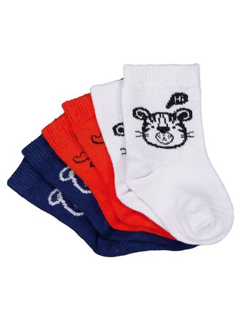 Civil Baby Hero Animal 3'lü 6- Bebek Erkek Çorap Set - Standart