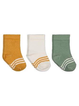 Civil Baby Basic Çizgili 3'lü 6- Bebek Erkek Çorap Set - Standart