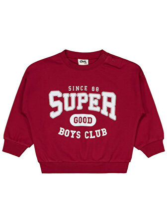 Civil Baby Super Good Baskılı 6-18 Ay Takım - Bordo 18-24 Ay