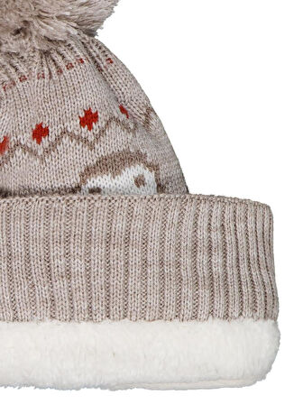 Civil Baby 6-18 Ay Atkı Bere Eldiven Set - Bej Standart