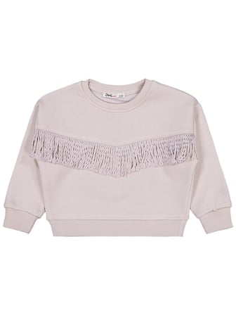 Civil Girls Püsküllü 2-5 Yaş Sweatshirt - Bej