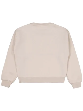 Civil Girls Püsküllü 6-9 Yaş Sweatshirt - Bej