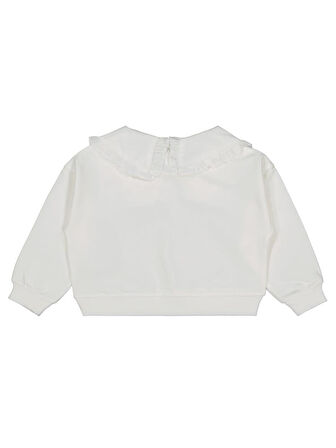 Civil Girls NewYork Baskılı 2-5 Yaş Sweatshirt - Ekru5-6 Yaş