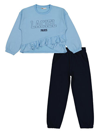 Civil Girls LACIEL Baskılı 6-9 Yaş Eşofman Takımı - Mavi9-10 Yaş