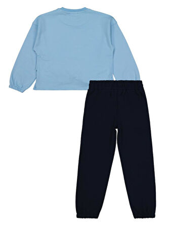 Civil Girls LACIEL Baskılı 6-9 Yaş Eşofman Takımı - Mavi9-10 Yaş