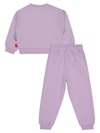 Civil Girls Unicorn Baskılı 2-5 Yaş Eşofman Takımı - Lila2-3 Yaş