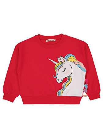 Civil Girls Unicorn Baskılı 2-5 Yaş Eşofman Takımı - Fusya3-4 Yaş