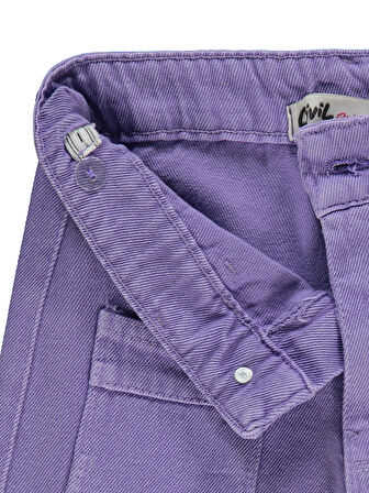 Civil Girls Kız Çocuk Pantolon 10-13 Yaş Mor