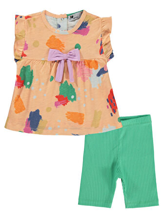 Tuffy Kız Bebek Takım 6-18 Ay Yavruağzı