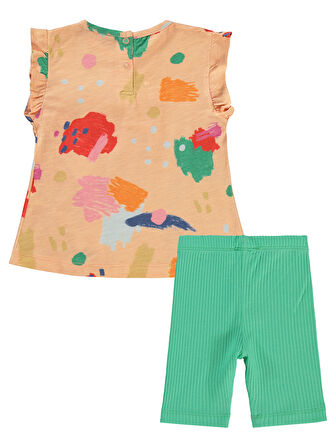 Tuffy Kız Bebek Takım 6-18 Ay Yavruağzı