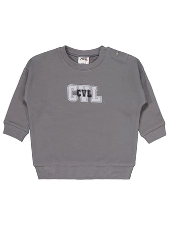 Civil Baby CVL Baskılı 6-18 Ay Takım - Gri 12-18 Ay