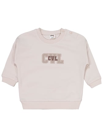 Civil Baby CVL Baskılı 6-18 Ay Takım - Bej 6-9 Ay