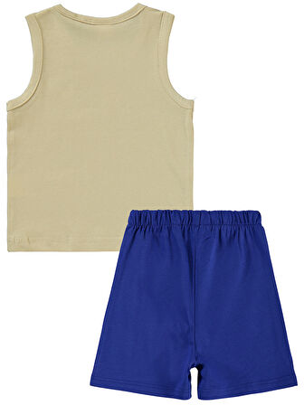 Civil Baby Erkek Bebek Şortlu  Takım 6-18 Ay Bej