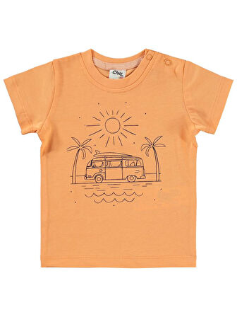 Civil Baby Karavan Baskılı 6-18 Ay Takım - Turuncu6-9 Ay