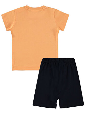 Civil Baby Karavan Baskılı 6-18 Ay Takım - Turuncu6-9 Ay