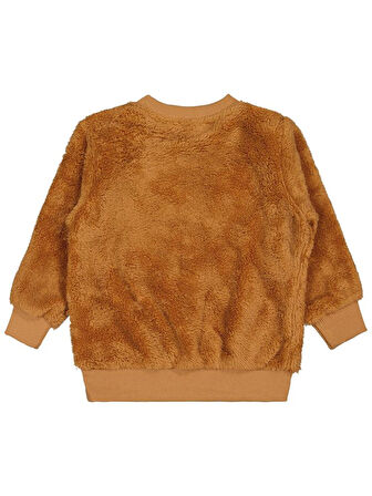 Civil Boys Ayı Nakışlı 2-5 Yaş Sweatshirt - Turuncu 3-4 Yaş