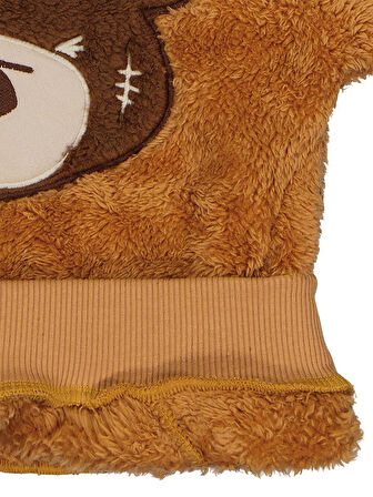 Civil Boys Ayı Nakışlı 2-5 Yaş Sweatshirt - Turuncu 3-4 Yaş