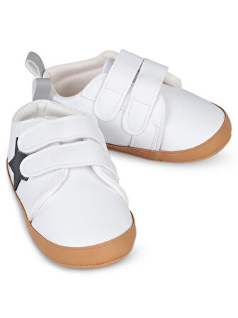 Civil Baby Cırtlı 19-21 Numara İlkadım Ayakkabı - Beyaz 20