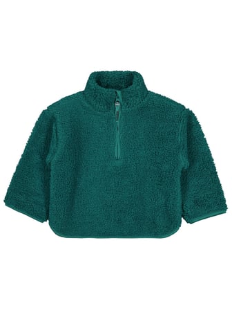 Civil Boys Biyeli Yarım Fermuarlı 2-5 Yaş Sweatshirt - Yeşil
