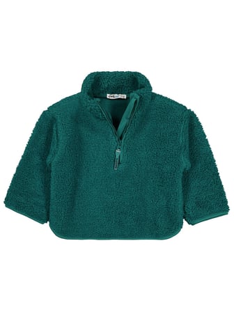 Civil Boys Biyeli Yarım Fermuarlı 2-5 Yaş Sweatshirt - Yeşil