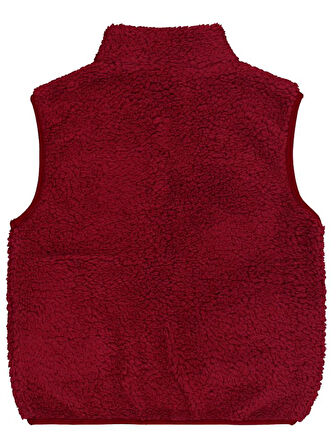 Civil Boys Cepli Fermuarlı 2-5 Yaş Yelek - Bordo 5-6 Yaş