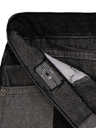 Civil Girls Ekose Desenli 6-9 Yaş Şort - Siyah 9-10 Yaş