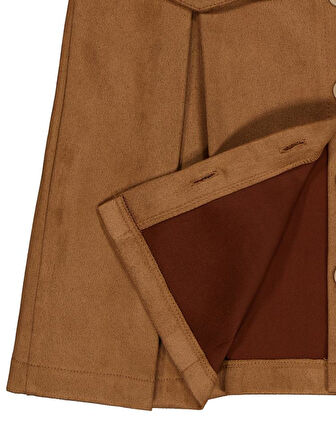 Civil Girls 6-9 Yaş Etek - Kahverengi7-8 Yaş