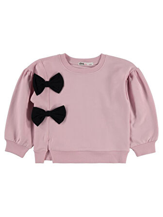 Civil Girls Fiyonk Aksesuarlı 2-5 Yaş Takım - Pudra2-3 Yaş