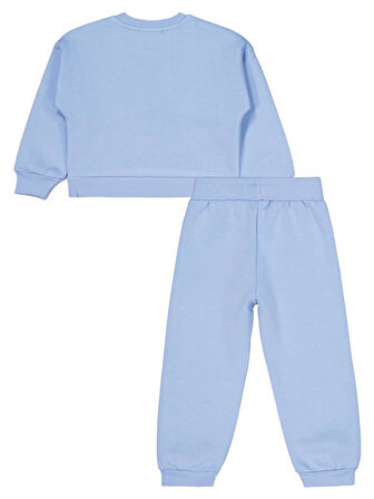 Civil Girls Yıldız Pul Nakışlı 2-5 Yaş Eşofman Takımı - Mavi 3-4 Yaş