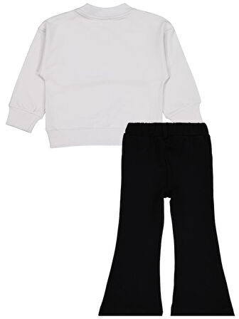 Civil Girls Simli Kelebek Baskılı 2-5 Yaş Takım - Gri2-3 Yaş