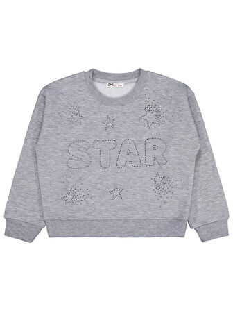 Civil Girls Star Baskılı 6-9 Yaş Eşofman Takımı - Gri 6-7 Yaş