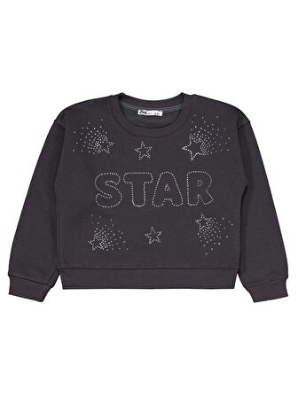 Civil Girls Star Baskılı 6-9 Yaş Eşofman Takımı - Gri 9-10 Yaş